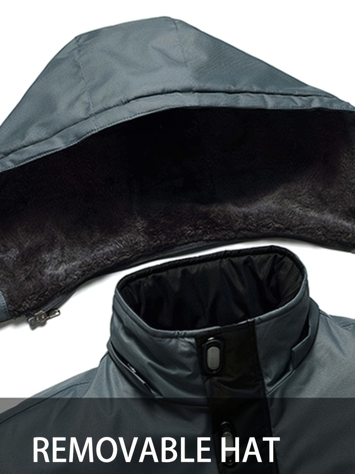 Warme Wasserabweisende Fleece Gefütterte Winterjacke Für Herren | Perfekt für Outdoor-Aktivitäten