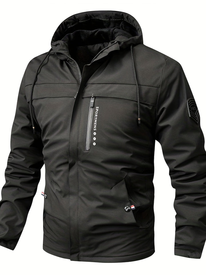 Veste à capuche en polaire chaude pour activités de plein air pour hommes | Parfait pour les activités de plein air