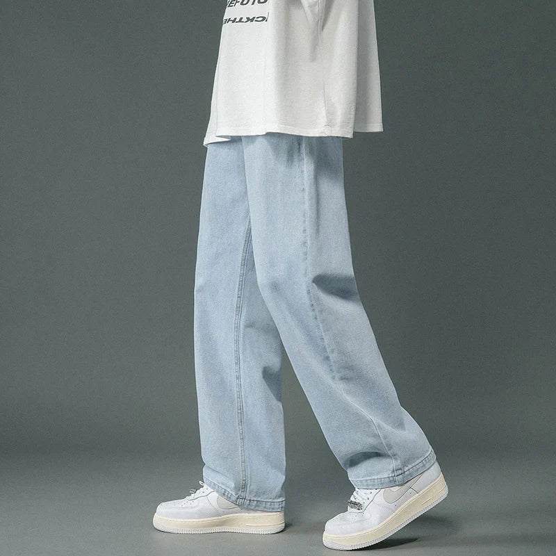 Brett - Pantalon baggy en denim rétro