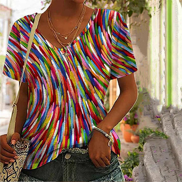 Maglietta colorata casual