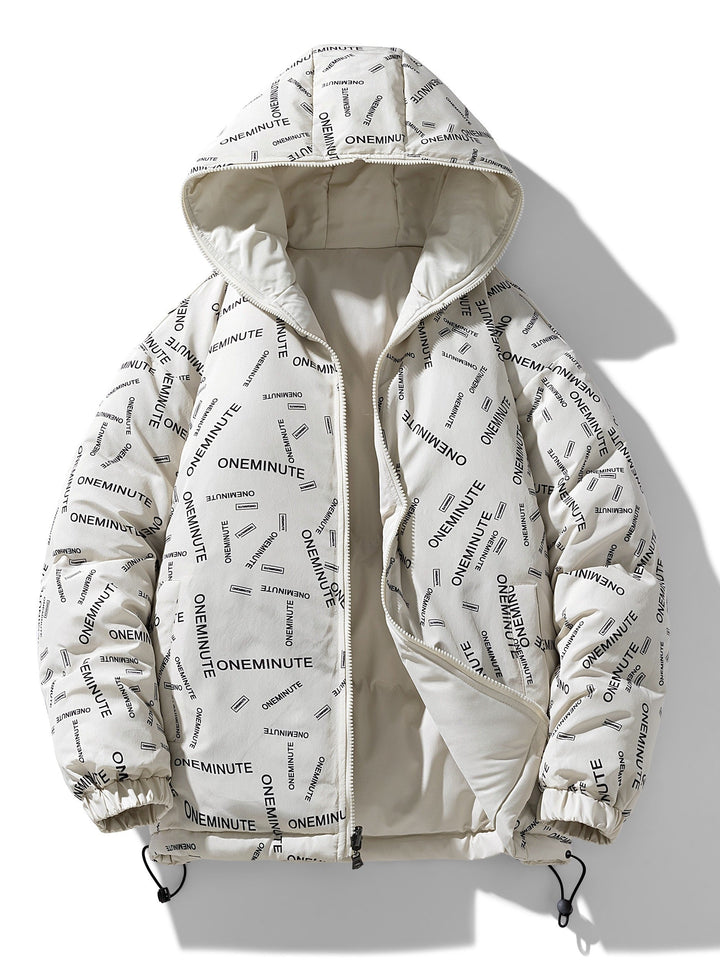 Veste d'hiver à capuche design décontracté avec plusieurs poches pour hommes | Parfaite pour les activités de plein air