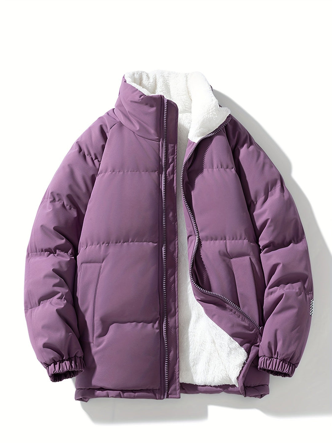 Modische warme Fleece-Puffer-Winterjacke für Damen | Perfekt für Outdoor-Aktivitäten