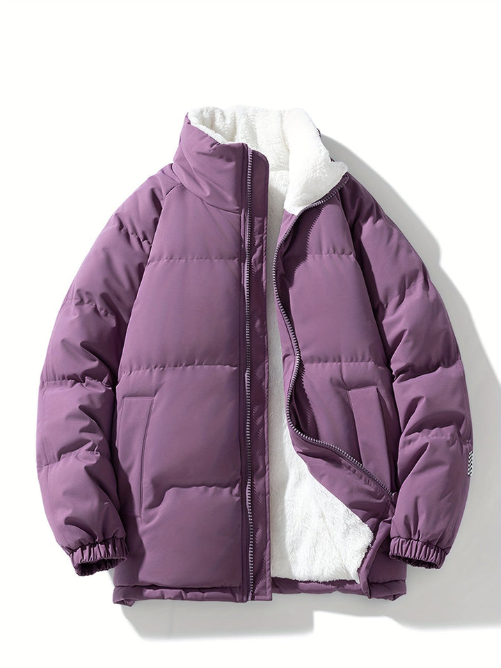 Modische warme Fleece-Puffer-Winterjacke für Damen | Perfekt für Outdoor-Aktivitäten