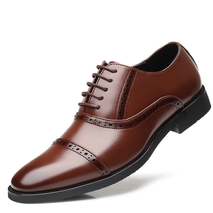 Elegante Herren Business-Schuhe aus Echtleder – Klassische Oxford-Schnürschuhe für Büro & Anlässe