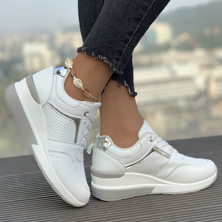 Lässige Einfarbige Sneaker für Damen | Ideal für den Alltag