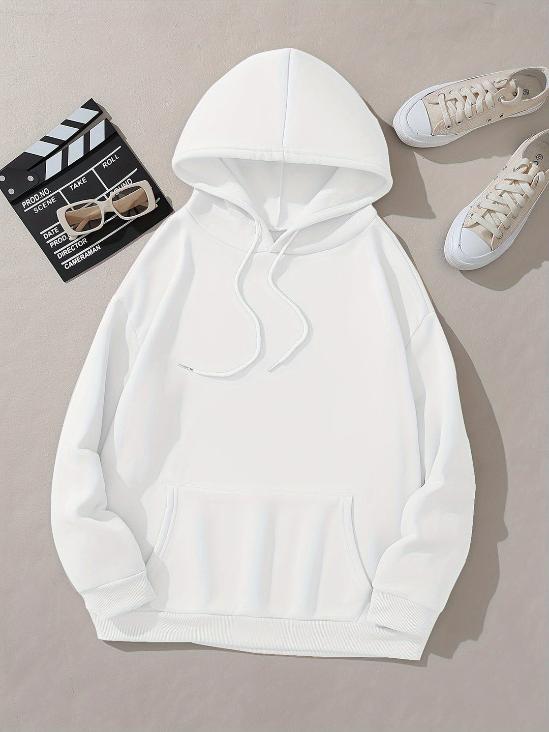 Lässiger Pullover-Hoodie mit Backprint und Kapuze für Women | Perfekt für Casual Days
