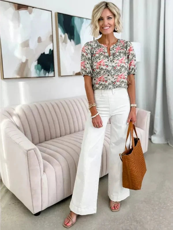 Delphine - Jeans - Classique - Denim Bleu, Design Polyvalent - Adapté au Quotidien pour Femmes