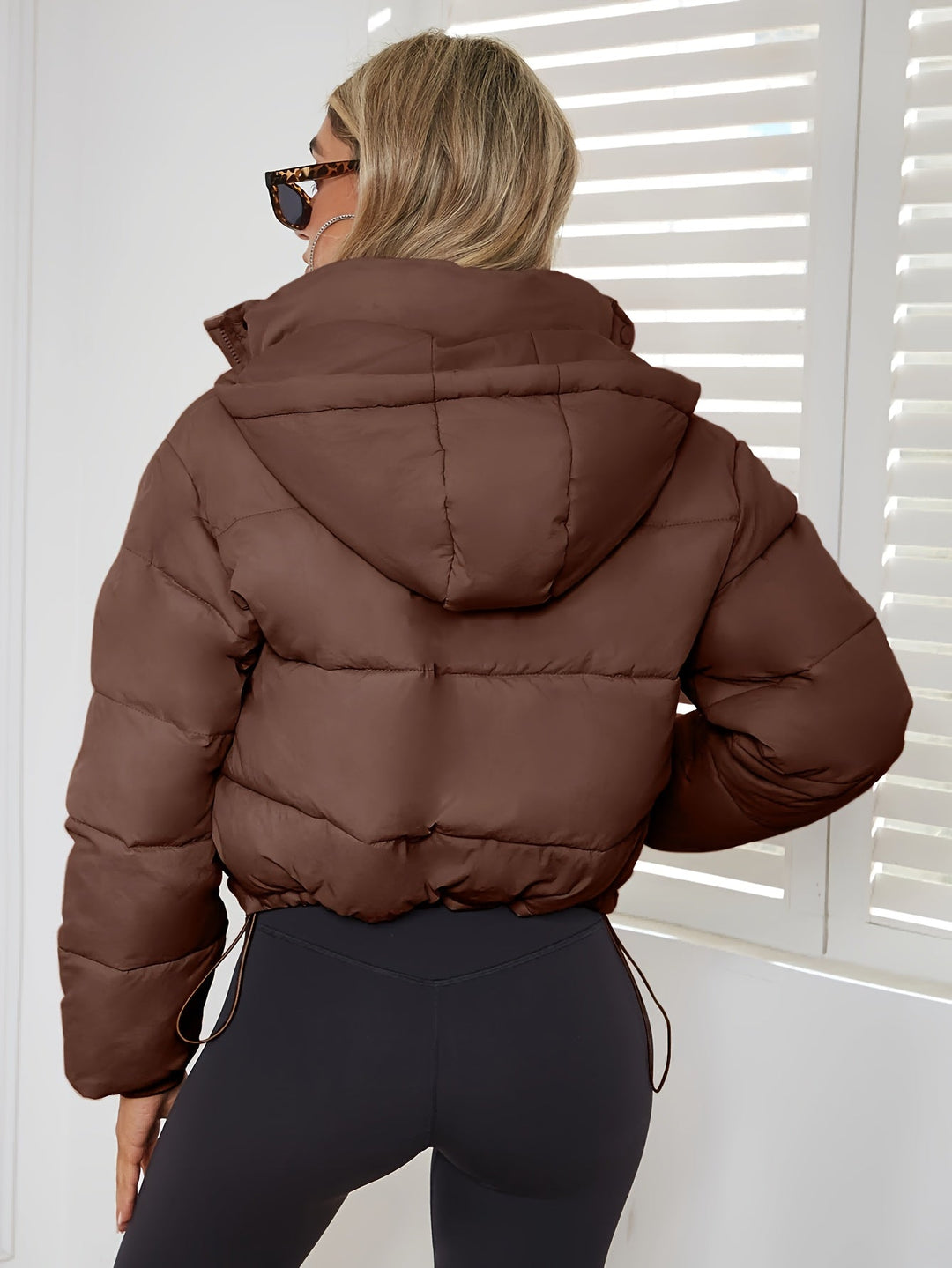 Giacca invernale corta calda alla moda per donna | Perfetta per l'inverno