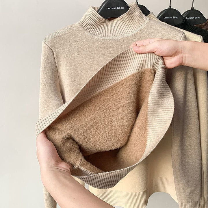 Mariah - Pull à col roulé automne-hiver pour femmes pour dames