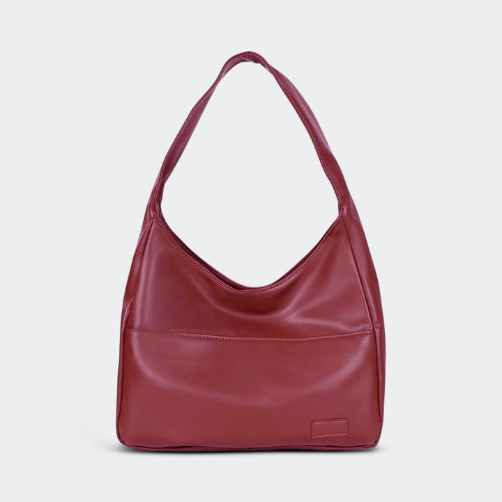 Borsa a tracolla minimalista in pelle vegana – Borsa hobo retrò per donna