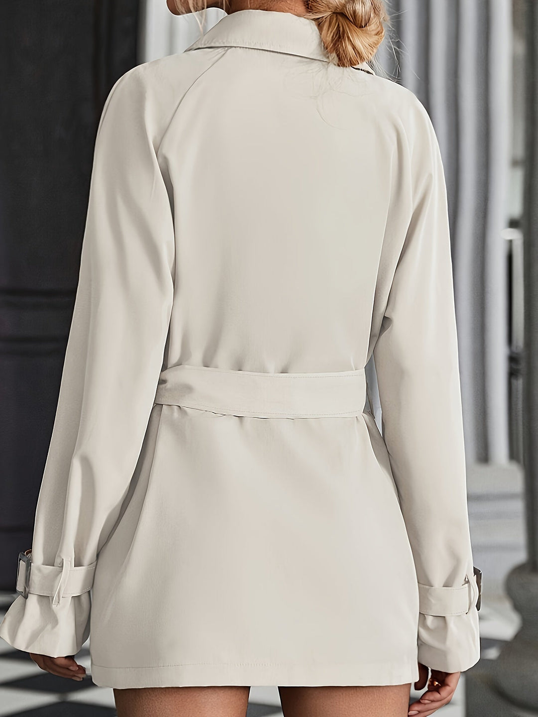 Trench-coat élégant avec ceinture et manches longues pour femmes | Idéal pour toutes les occasions