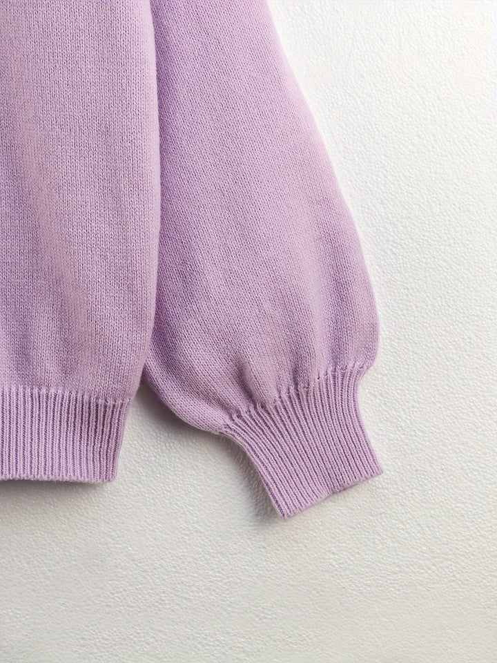 Pull en maille oversize douillet avec col rond – doux et stylé pour les jours froids