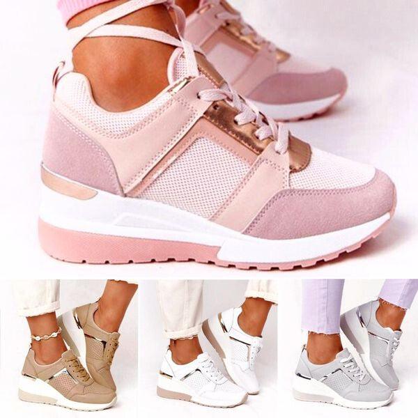 Ellen - chaussures orthopédiques à lacets avec talon compensé