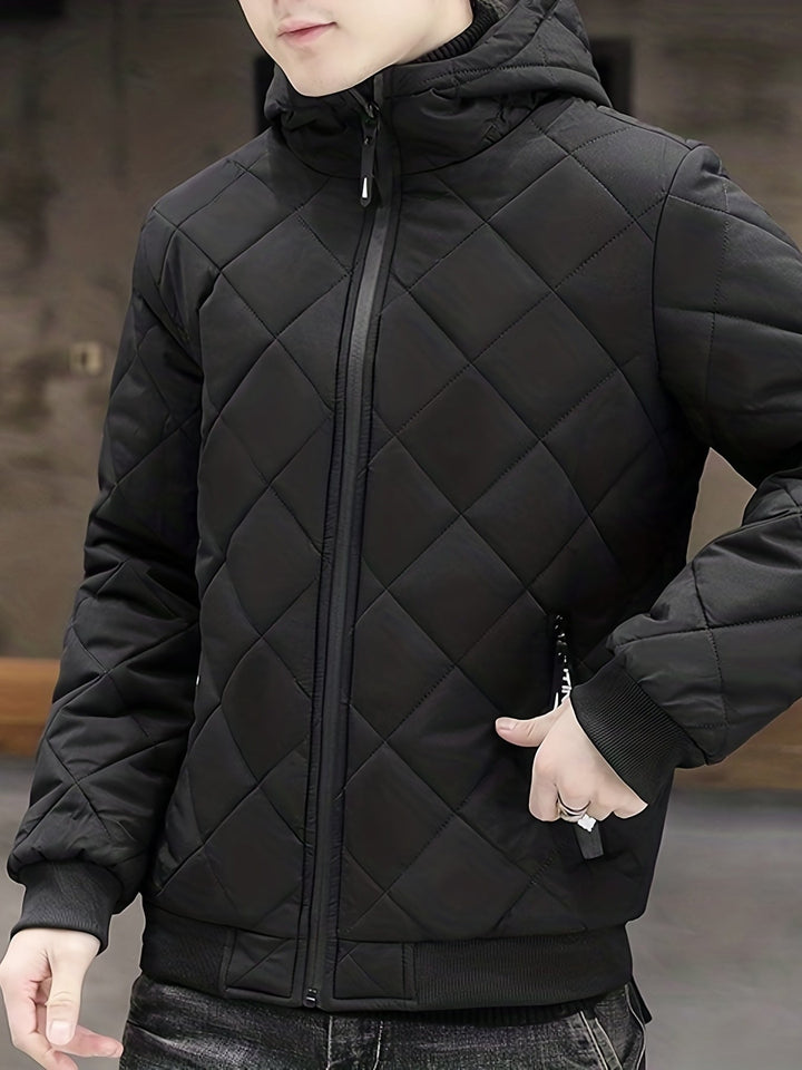 Veste d'hiver à capuche en peluche chaude pour hommes | Parfaite pour les activités de plein air