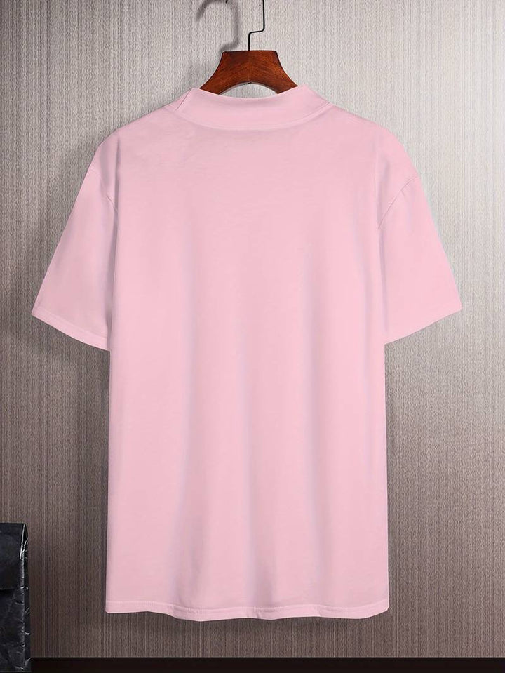 T-shirt à col roulé pour homme à manches courtes – Haut ajusté pour affaires, loisirs et looks superposés