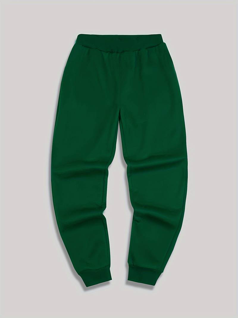 Herren Jogginghose mit Print – Sportliche Sweatpants mit Bündchen & Kordelzug