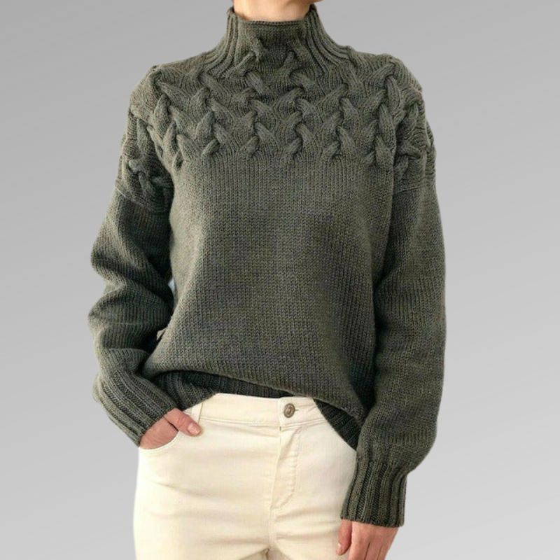 Anya Maglione a collo alto elegante e caldo