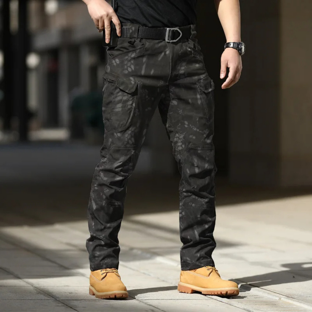 Pantalon cargo à plusieurs poches respirant pour homme avec fermeture éclair