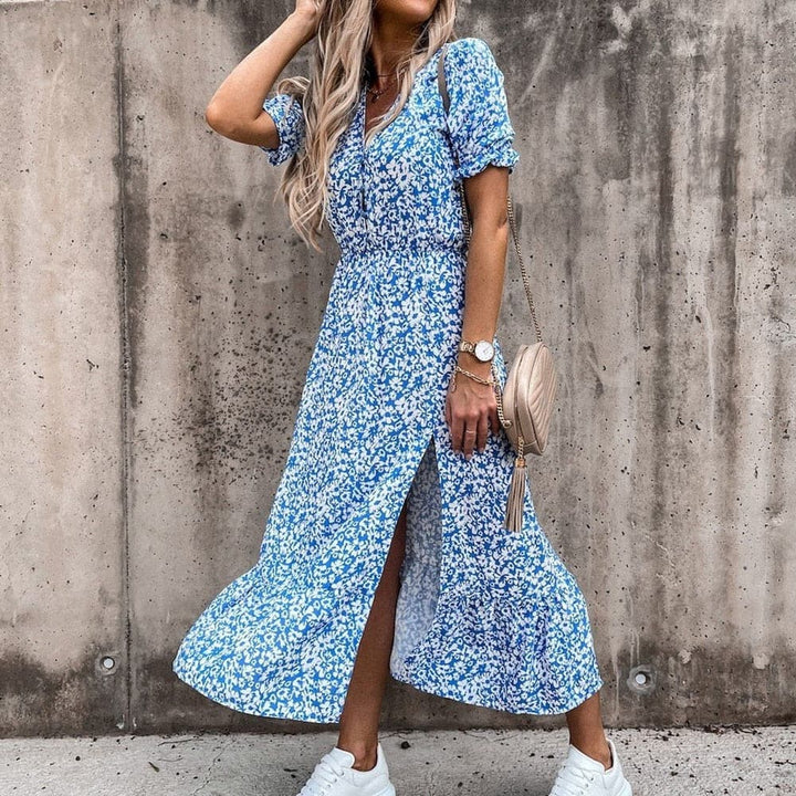 Robe portefeuille tropical sérénité – fraîcheur et élégance estivale