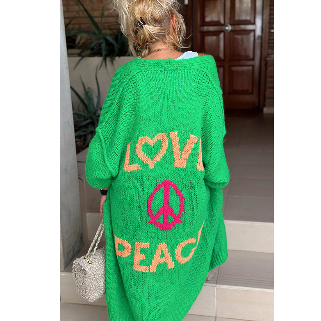 Irene - Gilet en tricot peace stylé