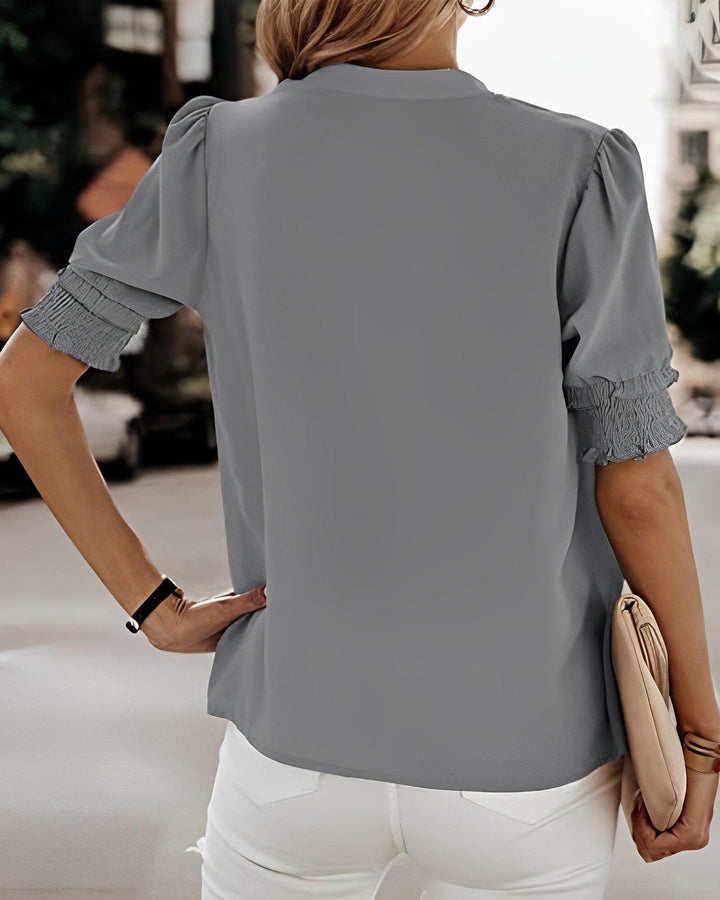 Jente - Bluse mit V-Ausschnitt