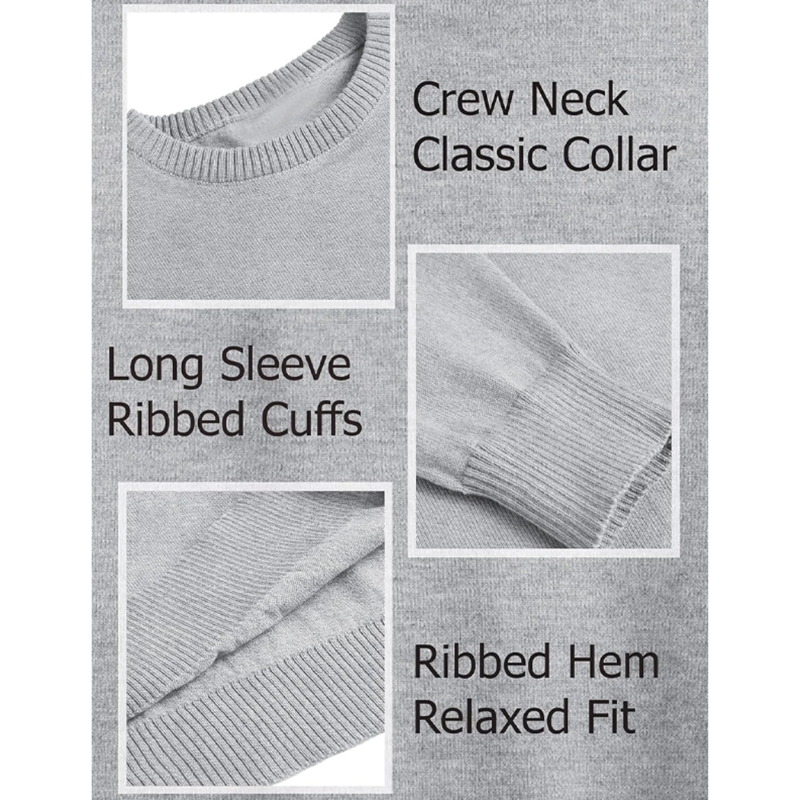 Timeless men's sweater with crew neck for a classic and elegant look