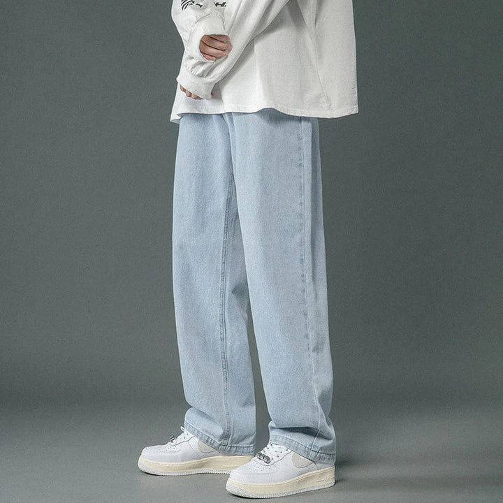 Brett - Pantalon baggy en denim rétro