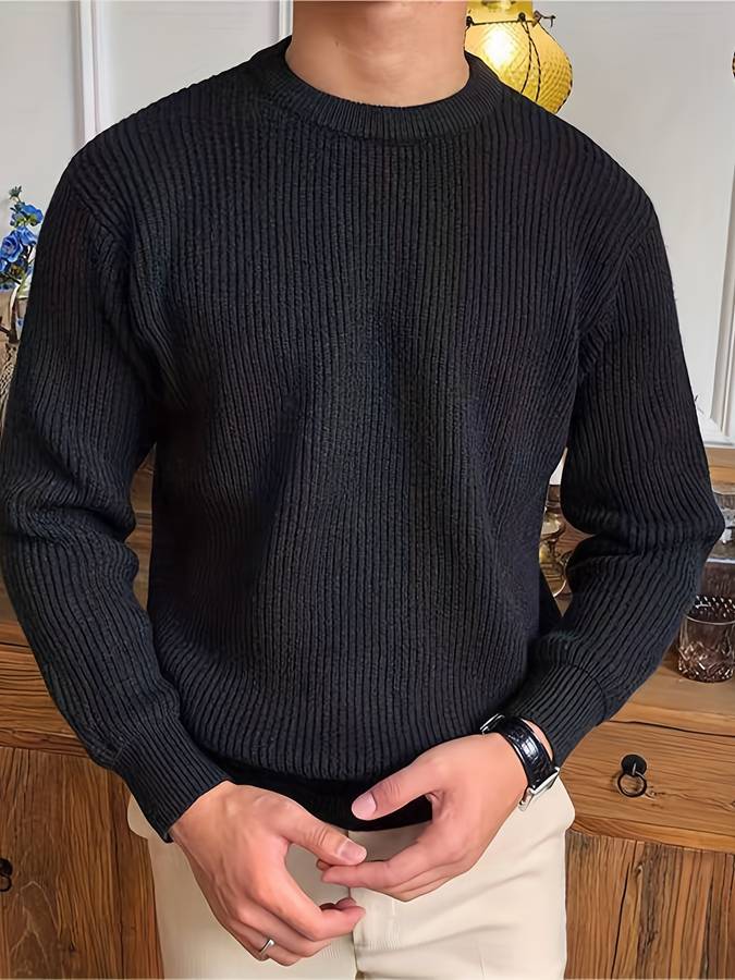 Elegancki sweter o strukturze