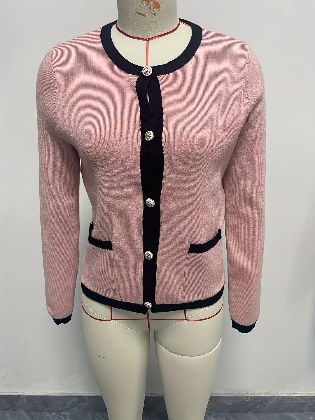 Eleganter warmer Woll Strickcardigan mit Taschen für Damen | Perfekt für den Alltag