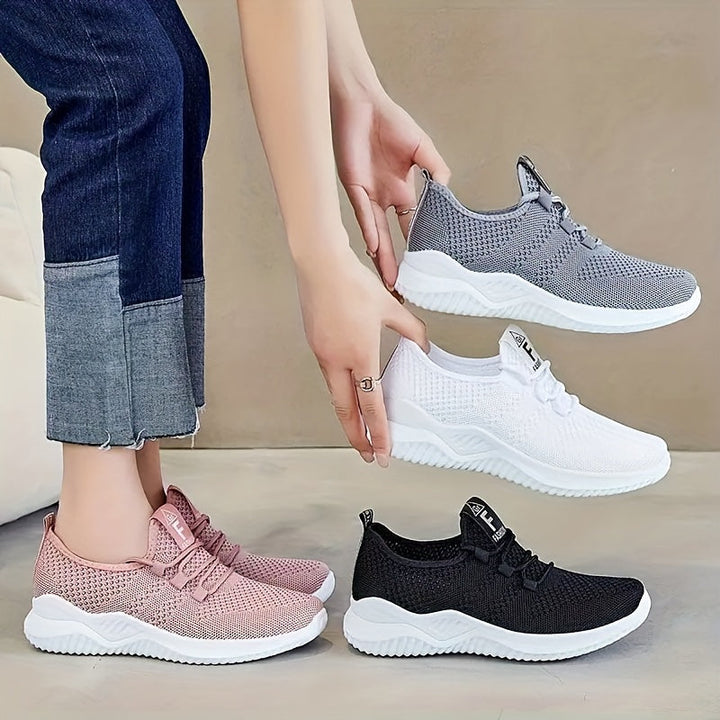 Stilvolle Einfarbige Sneaker für Damen | Perfekt für den Alltag