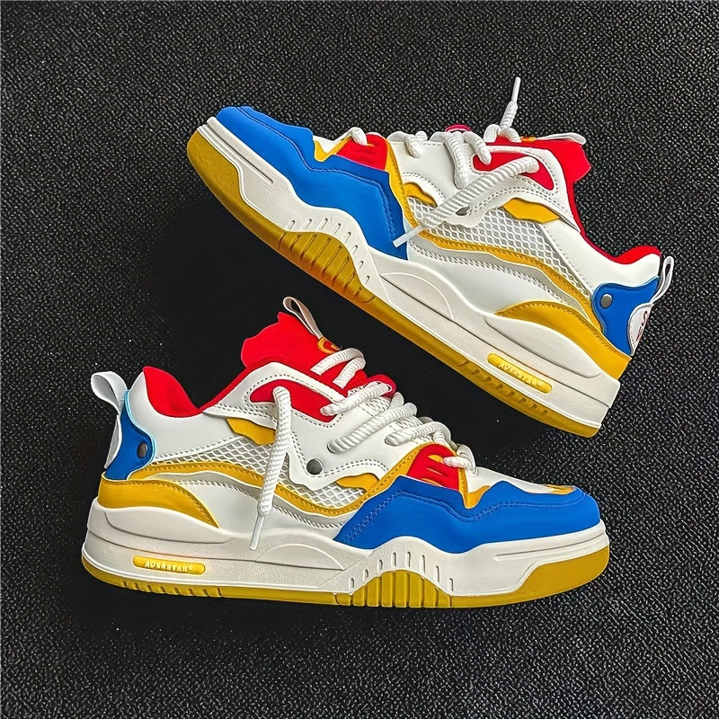 Sneaker da skate leggere e carine con colorblock alla moda per donna | Perfette per giornate casual