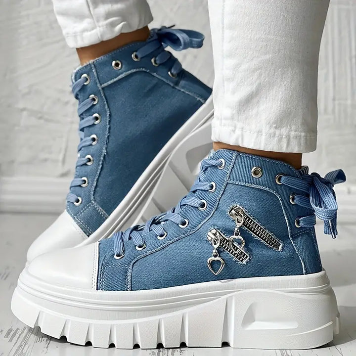 Recorded | Casual Chic Denim Sneakers