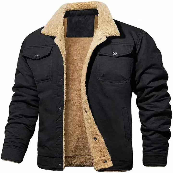 Kael - Veste bomber chaude pour homme en laine