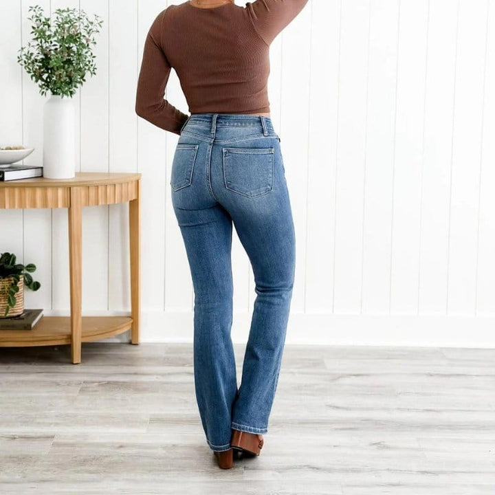 Dailyn - jean denim à jambe large élastique