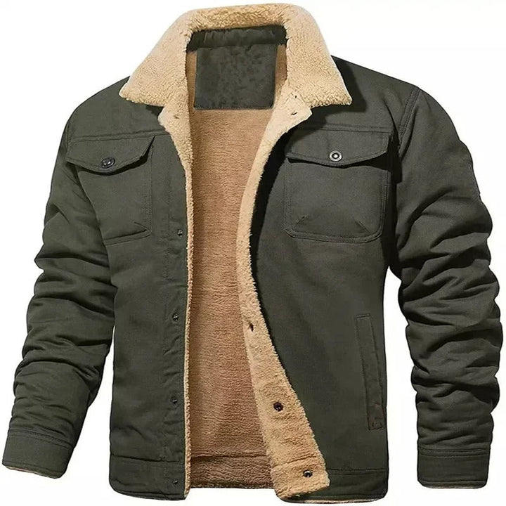 Kael - Veste bomber chaude pour homme en laine