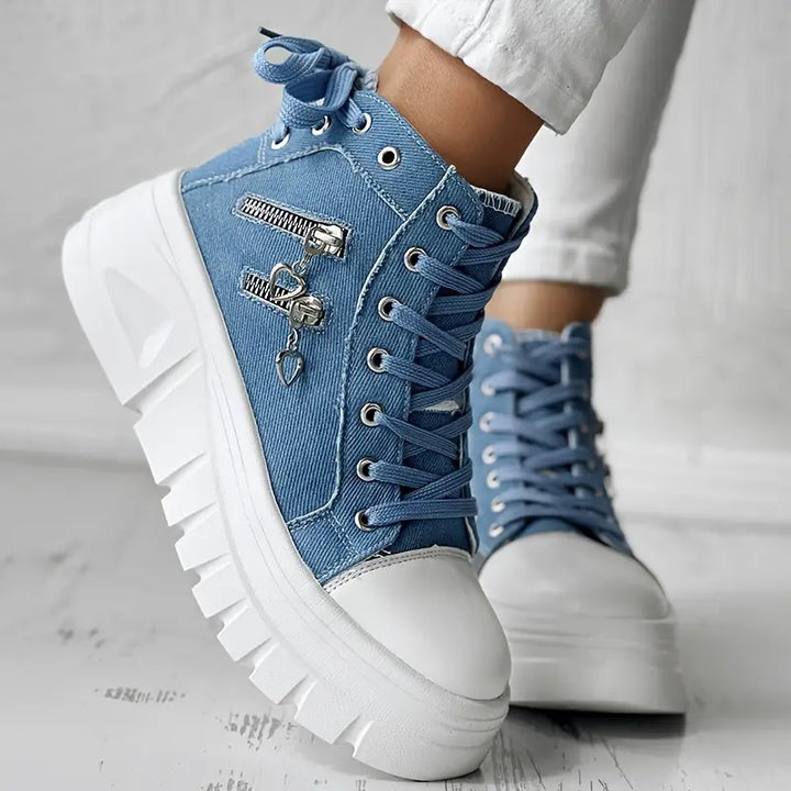 Recorded | Casual Chic Denim Sneakers