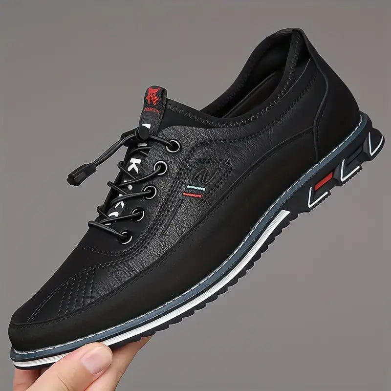 Herren Freizeitschuhe mit rutschfester Sohle – Bequeme Schnürschuhe im sportlich-modernen Design
