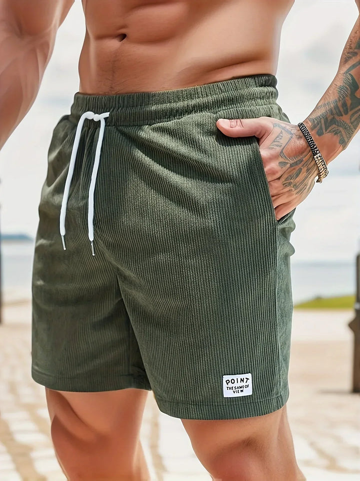 Men's casual shorts with drawstring – Comfortable summer pants for sports & everyday use