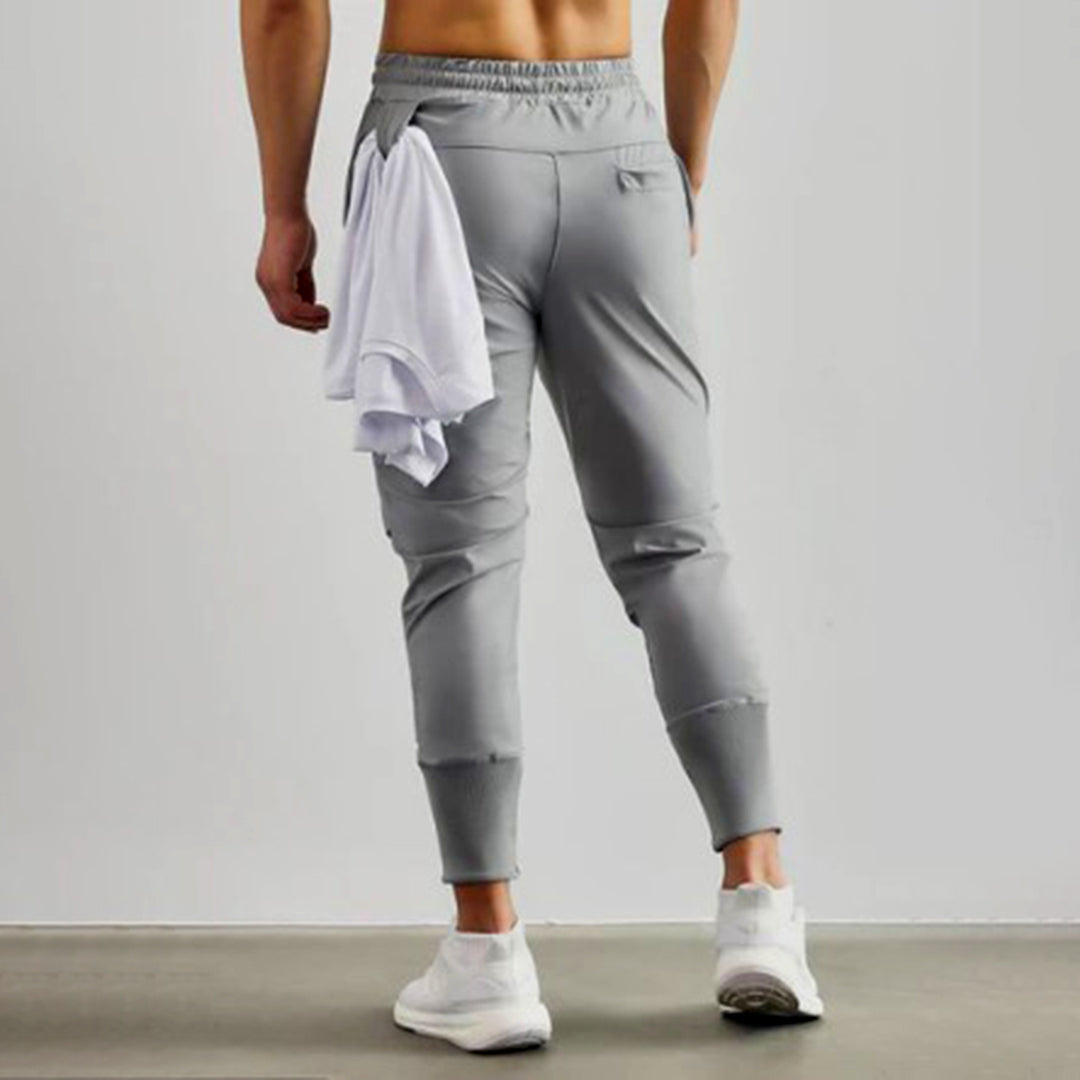 Pantalon de jogging homme avec poches cargo – Pantalon d'entraînement sportif coupe slim pour le quotidien et le fitness