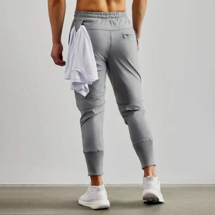 Pantalon de jogging homme avec poches cargo – Pantalon d'entraînement sportif coupe slim pour le quotidien et le fitness