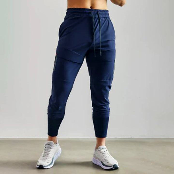 Pantalon de jogging homme avec poches cargo – Pantalon d'entraînement sportif coupe slim pour le quotidien et le fitness