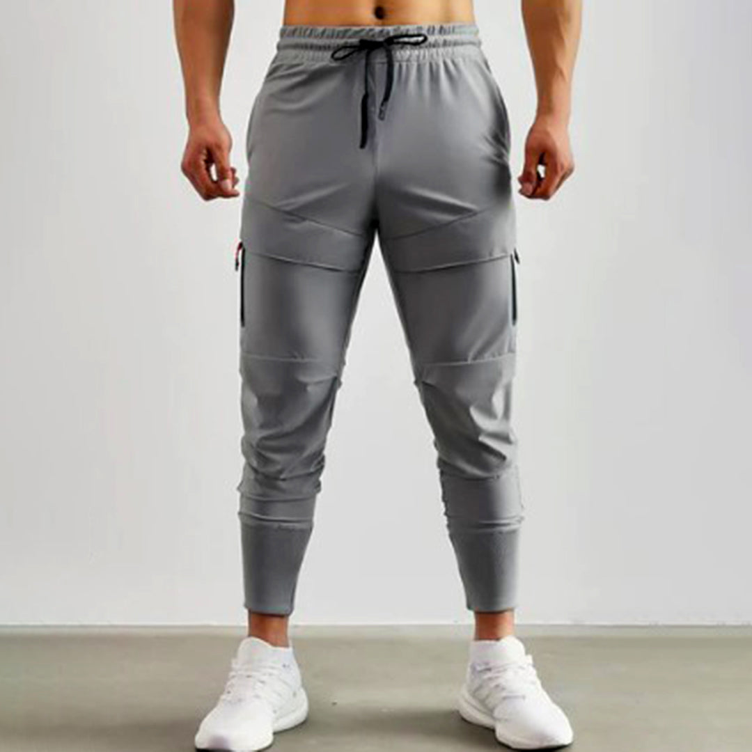 Pantalon de jogging homme avec poches cargo – Pantalon d'entraînement sportif coupe slim pour le quotidien et le fitness