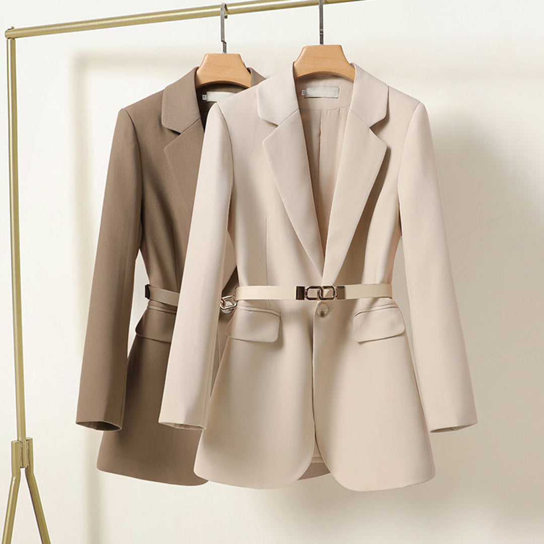 Blazer femme avec ceinture taille – Look business élégant pour bureau & quotidien