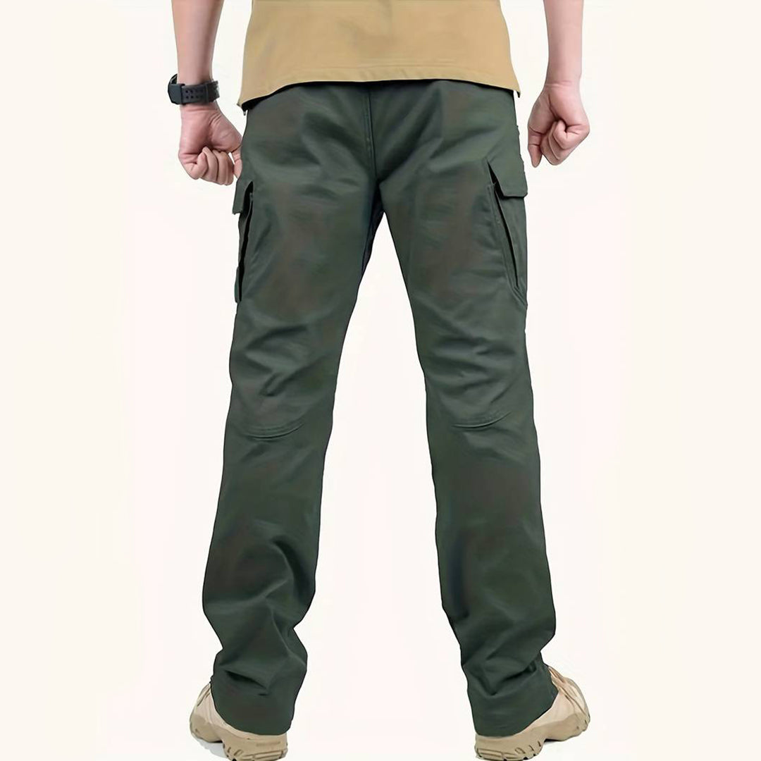 Herren Tactical Cargo Hose – Robuste Outdoorhose mit Reißverschlusstaschen & Stretch für Arbeit, Wandern & Abenteuer