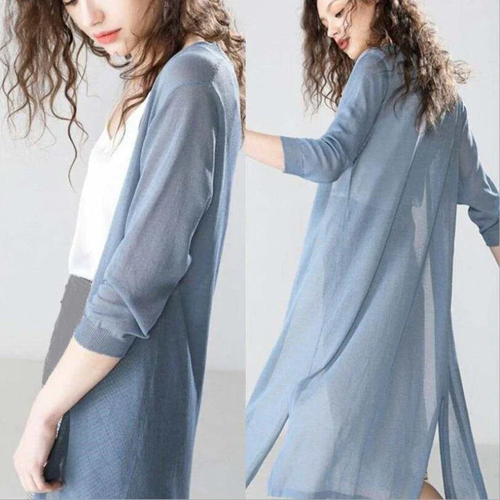 Asra - maglione lungo a maglia cardigan
