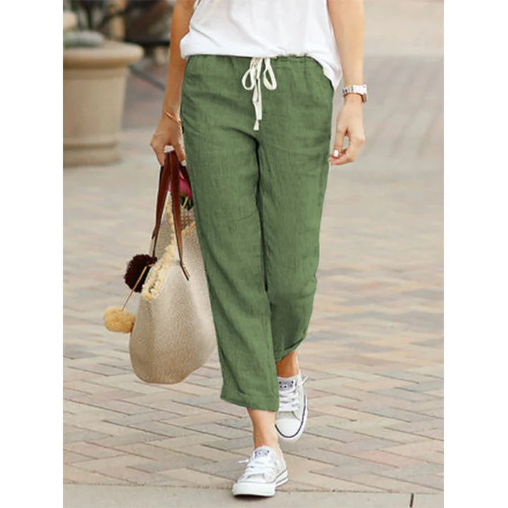 Lilly - Pantalon avec cordon de serrage et taille élastique