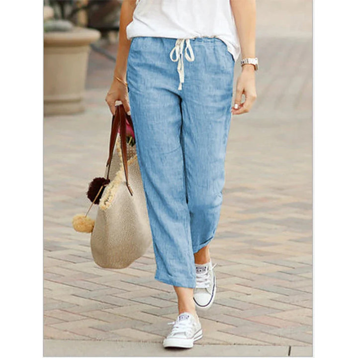 Lilly - Pantalon avec cordon de serrage et taille élastique