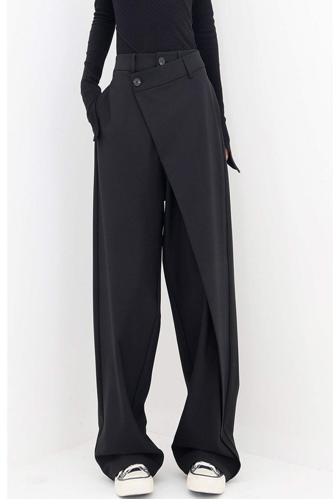 Theda - PANTALON BAGGY ASYMÉTRIQUE