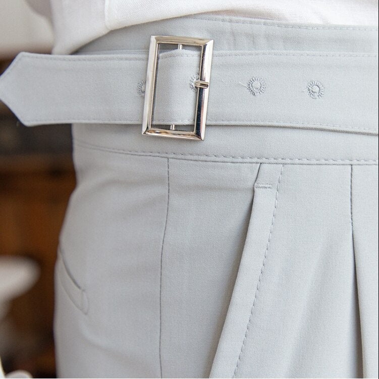 Zeke - Pantalon élégant pour homme avec boucle