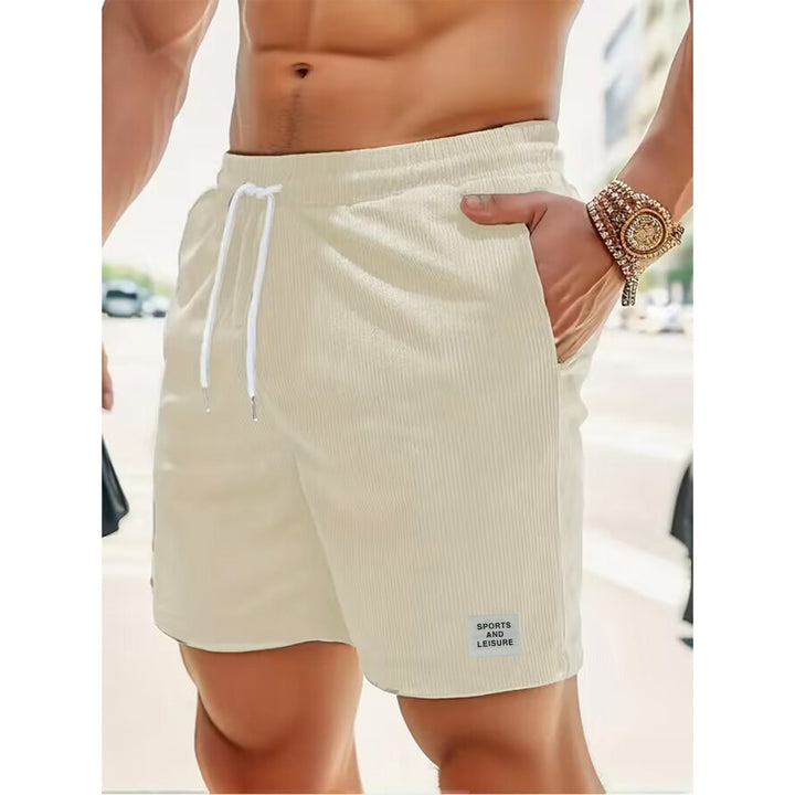 Men's casual shorts with drawstring – Comfortable summer pants for sports & everyday use